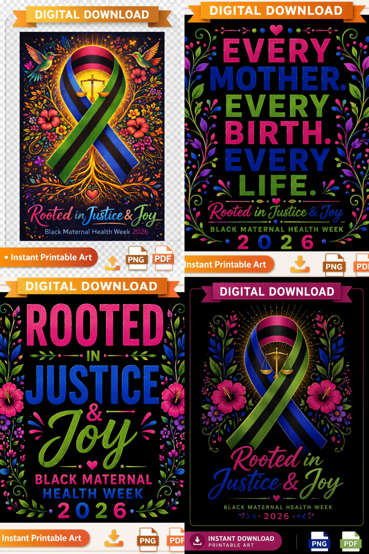 Black Maternal Health Digital Prints — Black Maternal Health Week 2026